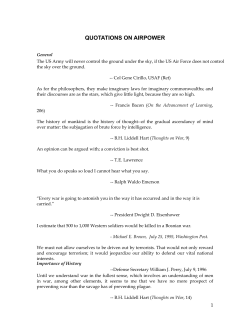 Quotations on Airpower - Air Force Association
