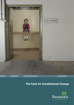 The Case for Constitutional Change