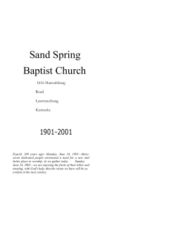 Sand Spring Baptist Church