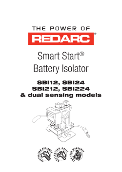 Smart Start Battery Isolator
