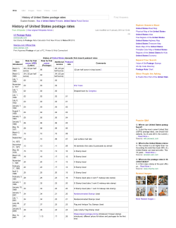 History of United States postage rates