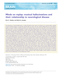 Minds on replay: musical hallucinations and their