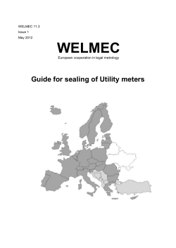 Guide for sealing of Utility meters