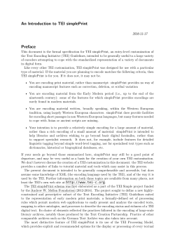 An Introduction to TEI simplePrint