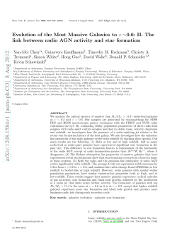 Evolution of the most massive galaxies to z~ 0.6
