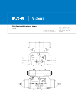 Pilot Operated Directional Valves