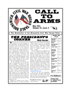 Call to arms - Brunswick Civil War Round Table