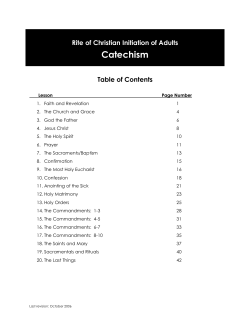 RCIA-Catechism Booklet
