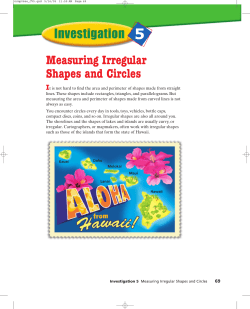 Measuring Irregular Shapes and Circles
