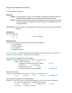 5.1 Variation