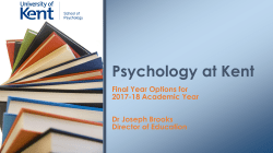 Final Year Options Presentation 2017