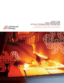 Onyx-S2C Two-Color Ratio Optical Temperature