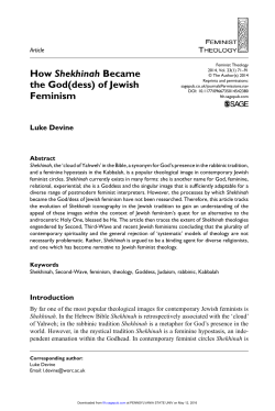 How Shekhinah Became the God(dess) of Jewish