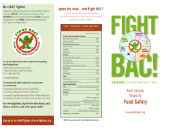Fight Foodborn Bacteria