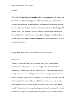 Scapegoating, Double-Plotting, and the Justice of