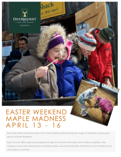Easter Weekend Activity Guide