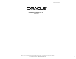 Oracle Engineered Systems Price List