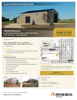 1100098 Alberta Inc. October 26, 2016