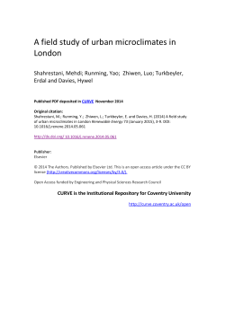 A field study of urban microclimates in London