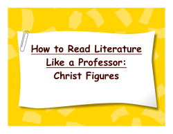 How to Read Literature Like a Professor: Christ Figures