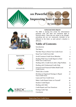 101 Powerful Tips for Legally Improving Your Credit Score