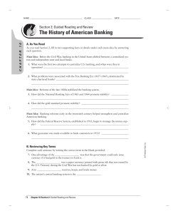 The History of American Banking