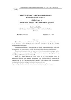 Magical Realism and Lack of Authorial Reticence in Gunter Grass`s