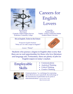 Careers for English Lovers