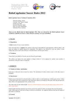 RoboCupJunior Soccer Rules 2012