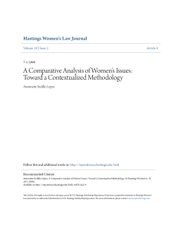 A Comparative Analysis of Women`s Issues