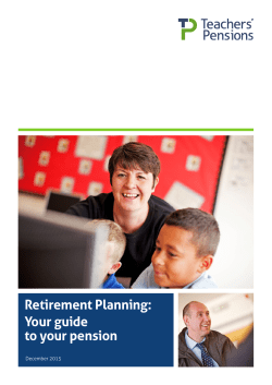 Retirement Planning - Teachers` Pensions