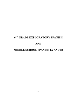 MFL00032 Eighth Grade Spanish I