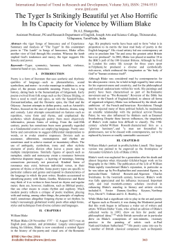 The Tyger Is Strikingly Beautiful yet Also Horrific In Its Capacity for