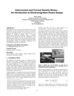 Interconnect and Current Density Stress