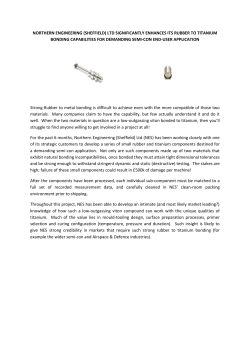 (sheffield) ltd significantly enhances its rubber to titanium bonding