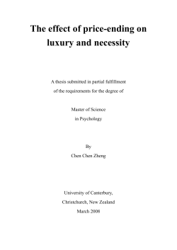 The effect of price-ending on luxury and necessity