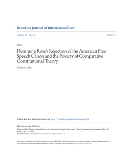 Flemming Rose`s Rejection of the American Free