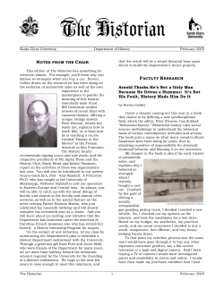 The Historian - Santa Clara University