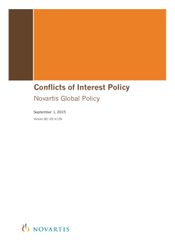 Conflicts of Interest Policy
