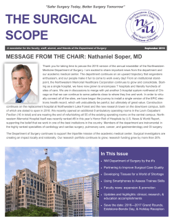 September 2016 - Department of Surgery