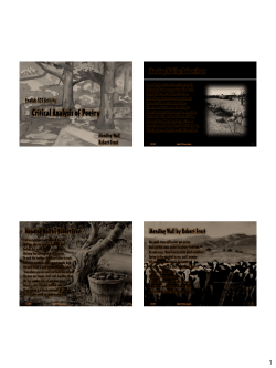 English 521 Activity Mending Wall Robert Frost