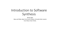 Software Synthesis