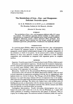 The Metabolism of Iron-, Zinc- and Manganese
