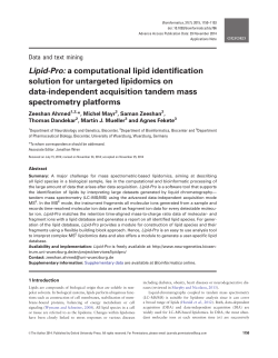 Lipid-Pro: a computational lipid identification