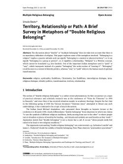 Territory, Relationship or Path: A Brief Survey in Metaphors of