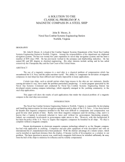 Magnetic Compass in a Steel Ship