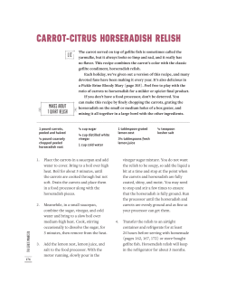 Carrot-Citrus Horseradish Relish