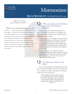 Mormonism - Hope For The Heart