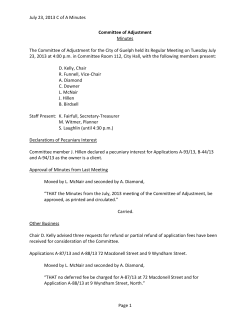 Minutes - City of Guelph