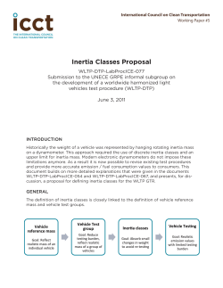 Inertia Classes Proposal